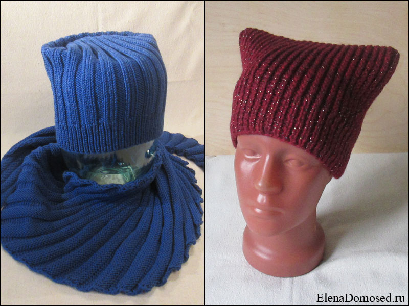 Правила вязания шапок (расчеты, примеры, фото)