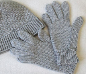 Комплект «Универсальный серый» (шляпка и перчатки)