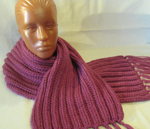 Пышный шарф спицами (описание)