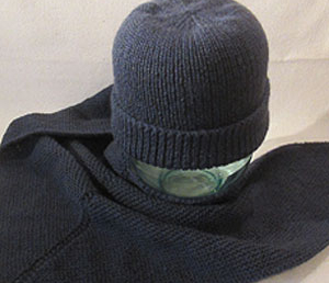 Шапка бини спицами резинкой 1х1 (описание)